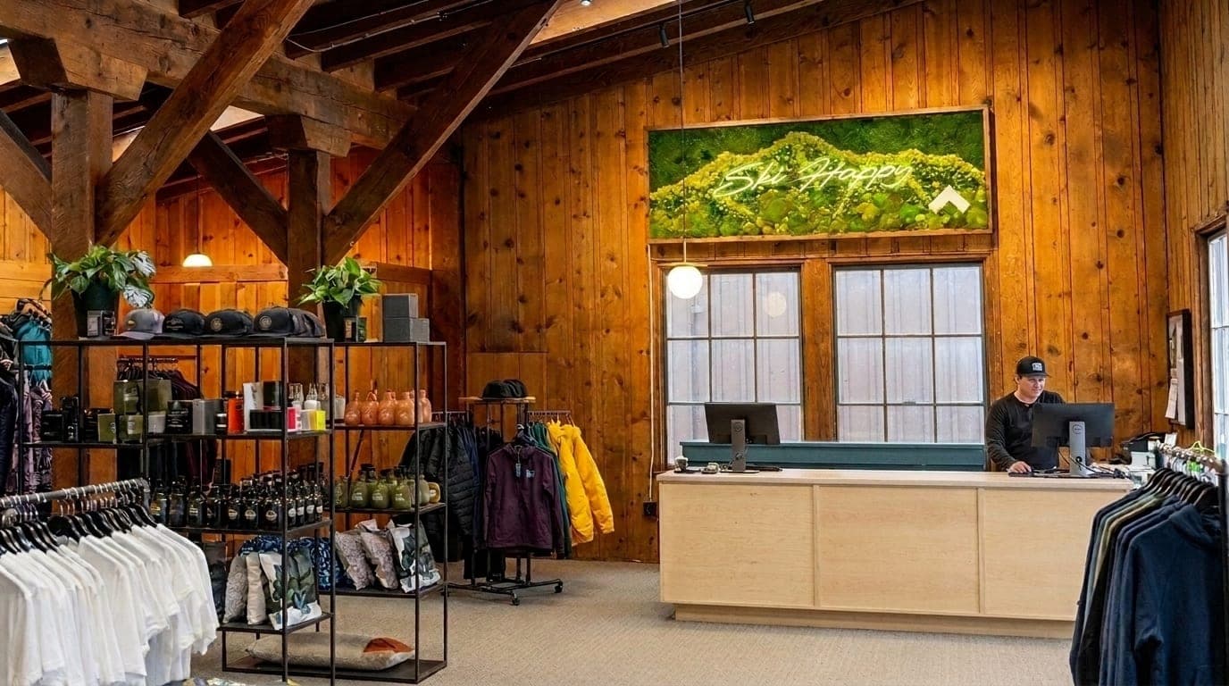 Commissioned Moss Wall for Sugar Bowl Retail Shop